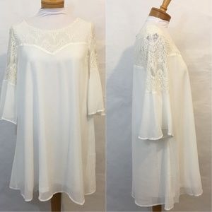 CLOSET CLOSING SALE! Chiffon Bell Sleeve Dress